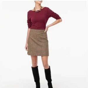 J. Crew Wool A-Line Skirt